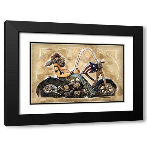 Easy Rider Black Modern Wood Framed Art Print with Double Matting by Bolokofsky, Ronald