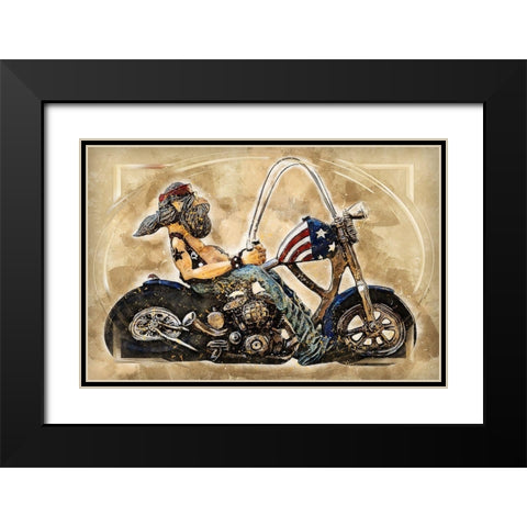 Easy Rider Black Modern Wood Framed Art Print with Double Matting by Bolokofsky, Ronald