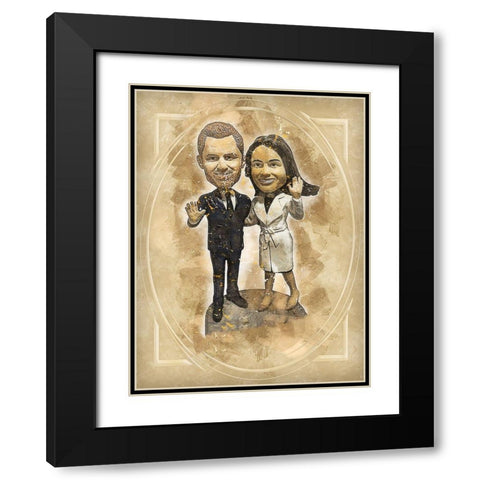 Royal Wedding Black Modern Wood Framed Art Print with Double Matting by Bolokofsky, Ronald