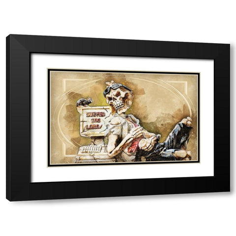 Slow Speed Kills Black Modern Wood Framed Art Print with Double Matting by Bolokofsky, Ronald
