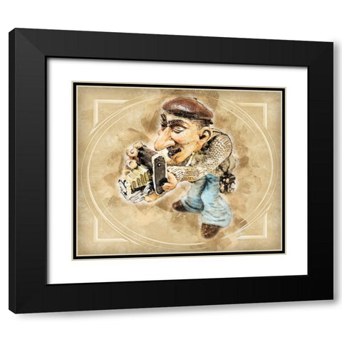 The Perfect Shot II Black Modern Wood Framed Art Print with Double Matting by Bolokofsky, Ronald