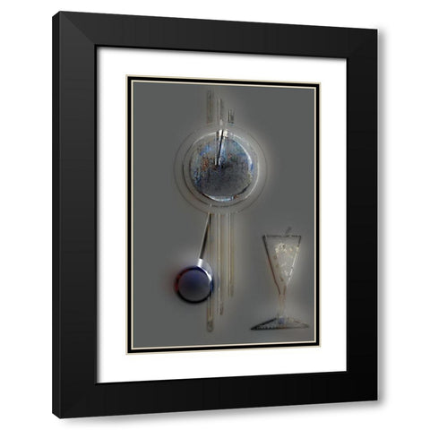 Afternoon Cocktail I Black Modern Wood Framed Art Print with Double Matting by Bolokofsky, Ronald