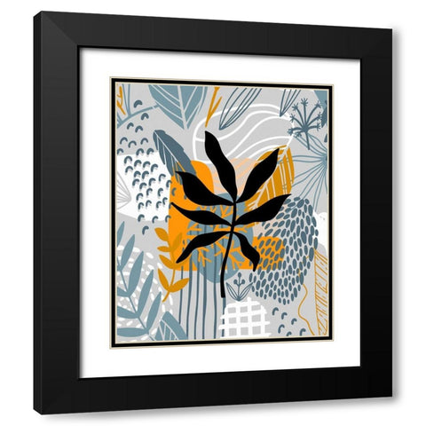 Autumn Leaves 75 Black Modern Wood Framed Art Print with Double Matting by Bolokofsky, Ronald
