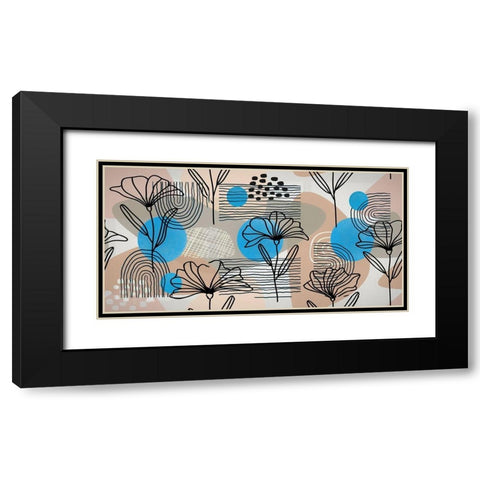 Boho Elements 029 Black Modern Wood Framed Art Print with Double Matting by Bolokofsky, Ronald