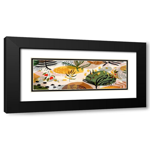 Botanical Collage I Black Modern Wood Framed Art Print with Double Matting by Bolokofsky, Ronald