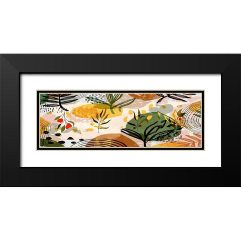 Botanical Collage I Black Modern Wood Framed Art Print with Double Matting by Bolokofsky, Ronald