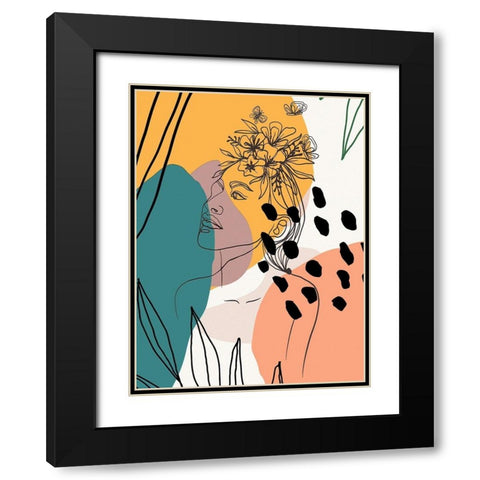Island Girl 1310 Black Modern Wood Framed Art Print with Double Matting by Bolokofsky, Ronald