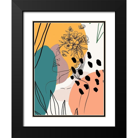 Island Girl 1310 Black Modern Wood Framed Art Print with Double Matting by Bolokofsky, Ronald