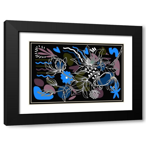 Magnolia Branch 236 Black Modern Wood Framed Art Print with Double Matting by Bolokofsky, Ronald