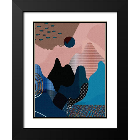 Mid Century Landscape 480 Black Modern Wood Framed Art Print with Double Matting by Bolokofsky, Ronald