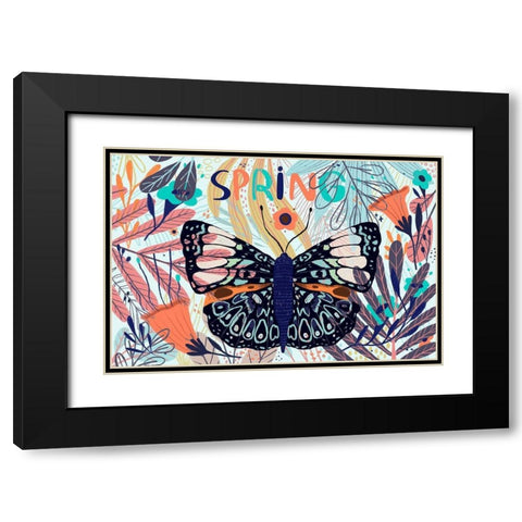 Spring Garden 104 Black Modern Wood Framed Art Print with Double Matting by Bolokofsky, Ronald