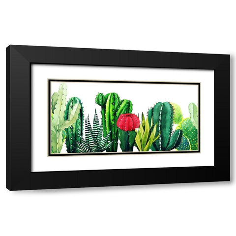Tucson Garden 598 Black Modern Wood Framed Art Print with Double Matting by Bolokofsky, Ronald