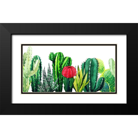 Tucson Garden 598 Black Modern Wood Framed Art Print with Double Matting by Bolokofsky, Ronald