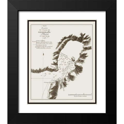 Disenchantment Bay Alaska - Espinosa y Tello 1802 Black Modern Wood Framed Art Print with Double Matting by Espinosa
