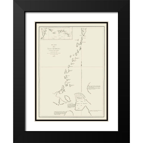 Kuriles Islands Alaska - LImprimerie 1797 Black Modern Wood Framed Art Print with Double Matting by L''Imprimerie