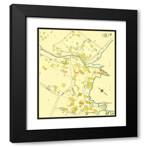 Sitka Alaska 2 of 3 - Kastengren 1914 Black Modern Wood Framed Art Print with Double Matting by Kastengren