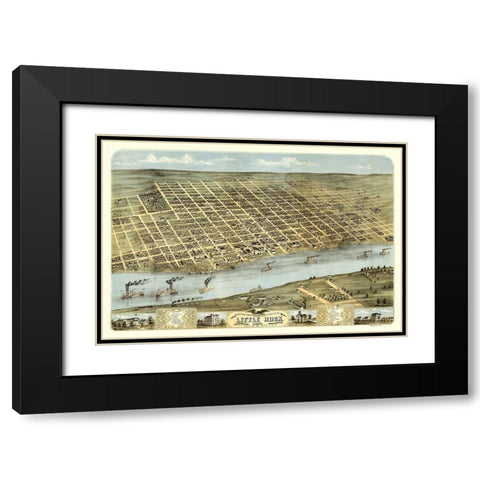 Little Rock Arkansas - Ruger 1871 Black Modern Wood Framed Art Print with Double Matting by Ruger