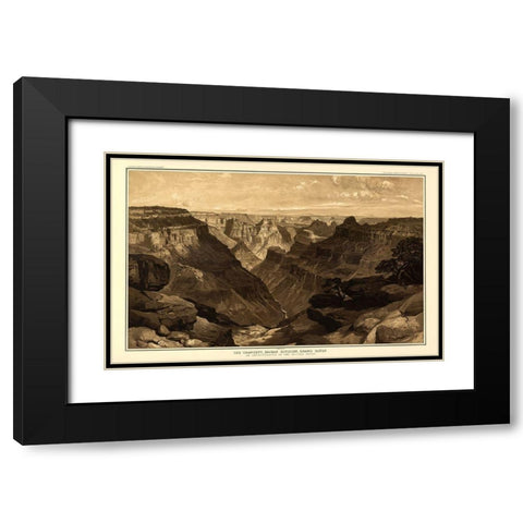 Grand Canyon, Transept Kaibab Div Arizona Black Modern Wood Framed Art Print with Double Matting by Bien