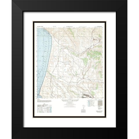 Casmalia Sheet - US Army  1947 Black Modern Wood Framed Art Print with Double Matting by US Army