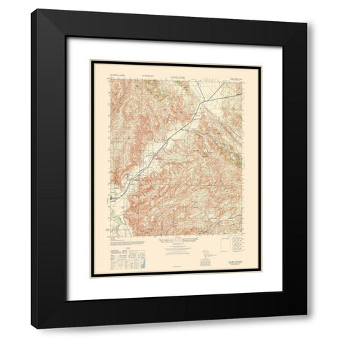 Cholame Sheet - US Army  1943 Black Modern Wood Framed Art Print with Double Matting by US Army