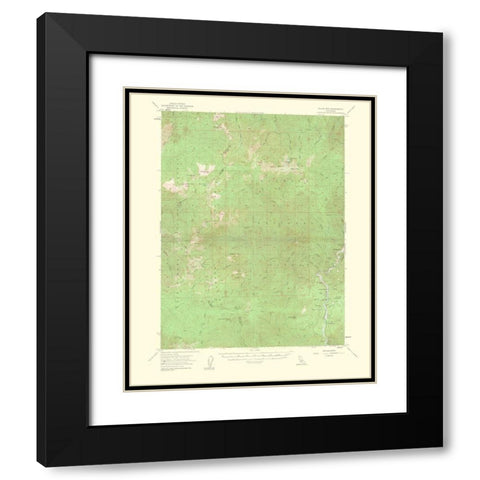 Dillon Mountain California Quad - USGS 1963 Black Modern Wood Framed Art Print with Double Matting by USGS