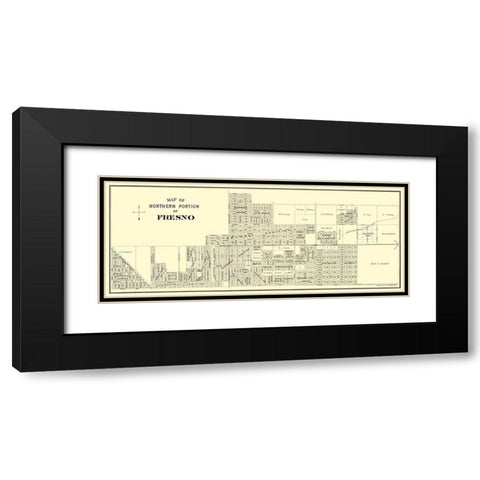 Fresno, Northern California Landowner - Thomas Black Modern Wood Framed Art Print with Double Matting by Thomas
