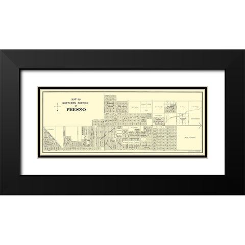 Fresno, Northern California Landowner - Thomas Black Modern Wood Framed Art Print with Double Matting by Thomas