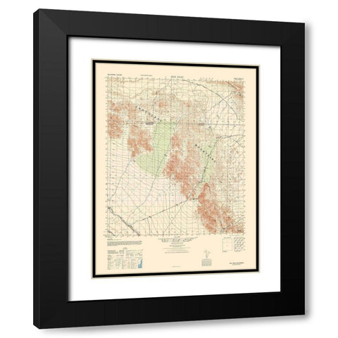 Iris Pass Sheet - US Army 1945 Black Modern Wood Framed Art Print with Double Matting by US Army