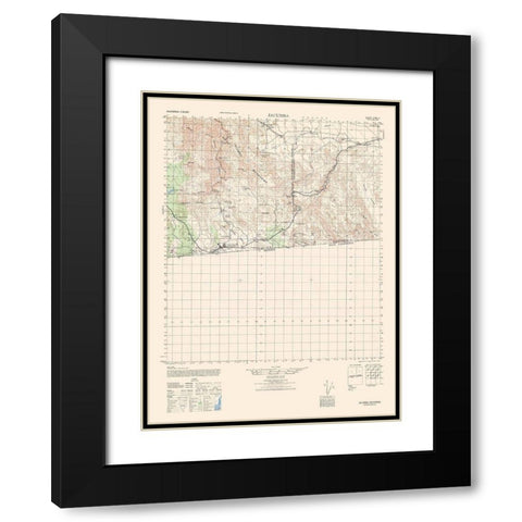 Jacumba Sheet - US Army 1942 Black Modern Wood Framed Art Print with Double Matting by US Army
