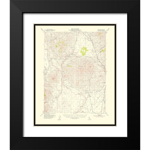 Karlo California Quad - USGS 1955 Black Modern Wood Framed Art Print with Double Matting by USGS