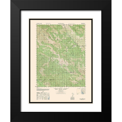Ornbaun Sheet - US Army 1944 Black Modern Wood Framed Art Print with Double Matting by US Army