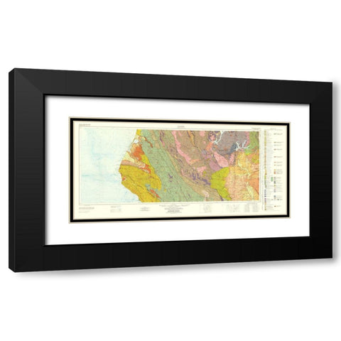 Redding Sheet California Mines- Strand 1957 Black Modern Wood Framed Art Print with Double Matting by Strand
