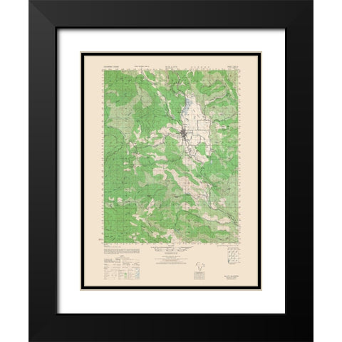 Wilits Sheet - US Army 1943 Black Modern Wood Framed Art Print with Double Matting by US Army