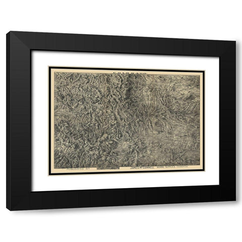 Colorado - McConnell 1894  Black Modern Wood Framed Art Print with Double Matting by McConnell
