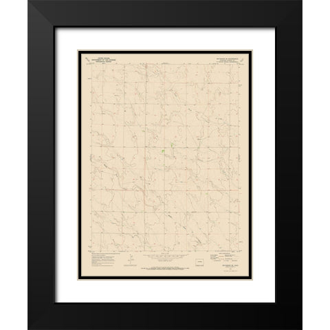 South East Matheson Colorado Quad - USGS 1970 Black Modern Wood Framed Art Print with Double Matting by USGS