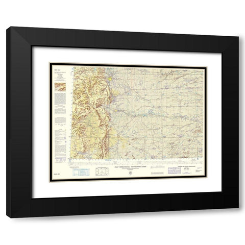 Sangre De Cristo Mountains Colorado Sheet Black Modern Wood Framed Art Print with Double Matting by USAF