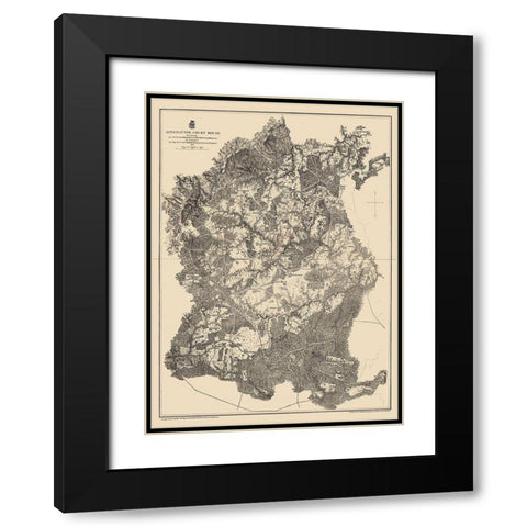 Appomattox Court House Virginia - Weyss 1865 Black Modern Wood Framed Art Print with Double Matting by Weyss