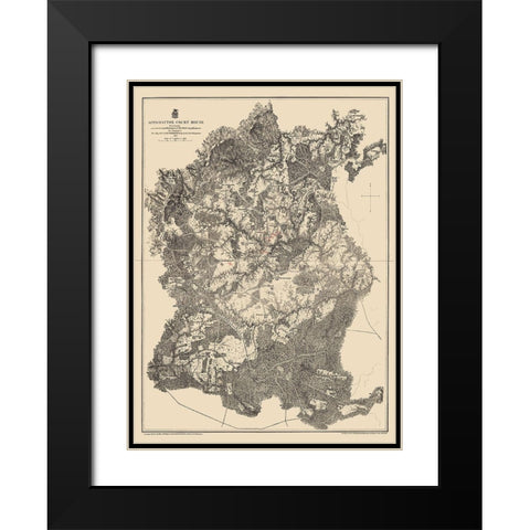 Appomattox Court House Virginia - Weyss 1865 Black Modern Wood Framed Art Print with Double Matting by Weyss