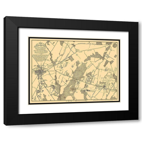 Tenth New York Cavalry - Stuart 1863 Black Modern Wood Framed Art Print with Double Matting by Stuart