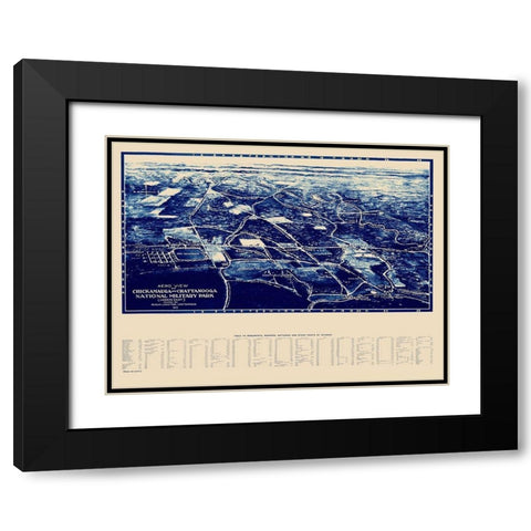 Chickamauga Chattanooga National Military Park Black Modern Wood Framed Art Print with Double Matting by Shutting