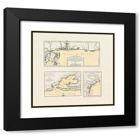 Florida, Louisiana Coast, Pensacola Bay Black Modern Wood Framed Art Print with Double Matting by Bellin