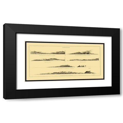 Sandwich Islands or Hawaii - Robinson 1798 Black Modern Wood Framed Art Print with Double Matting by Robinson