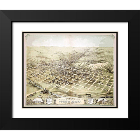 Council Bluffs Iowa - Ruger 1868 Black Modern Wood Framed Art Print with Double Matting by Ruger