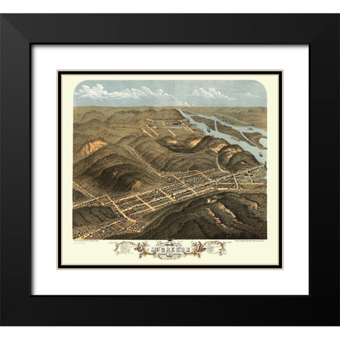 McGregor Iowa - Ruger 1868 Black Modern Wood Framed Art Print with Double Matting by Ruger