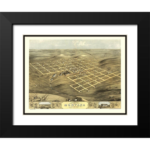 Montana Iowa - Ruger 1868 Black Modern Wood Framed Art Print with Double Matting by Ruger
