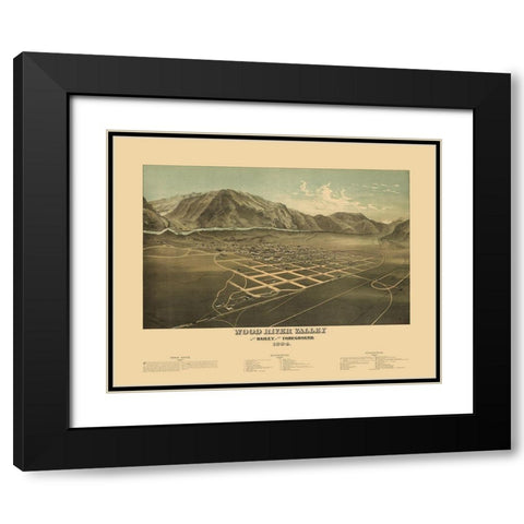 Wood River Valley Idaho - Browning 1884 Black Modern Wood Framed Art Print with Double Matting by Browning