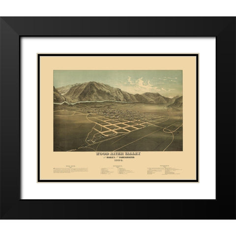 Wood River Valley Idaho - Browning 1884 Black Modern Wood Framed Art Print with Double Matting by Browning