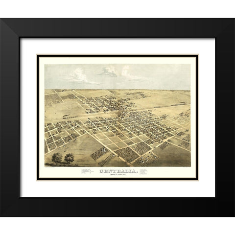 Centralia Illinois - Ruger 1867 Black Modern Wood Framed Art Print with Double Matting by Ruger