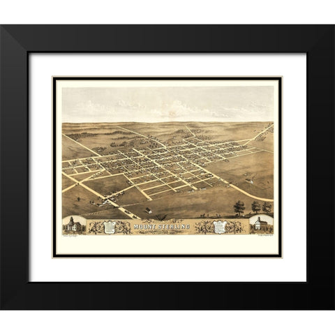 Mount Sterling Illinois - Ruger 1869 Black Modern Wood Framed Art Print with Double Matting by Ruger