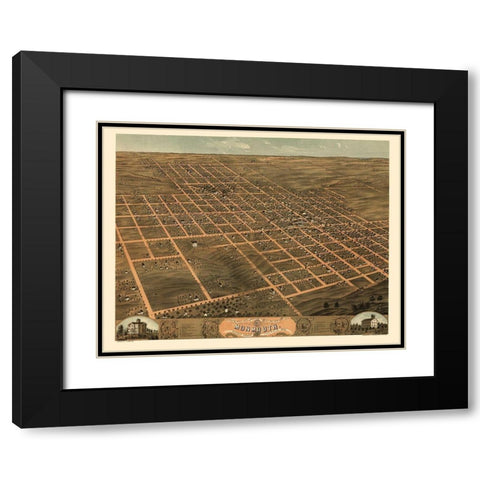 Monmouth Illinois - Ruger 1869 Black Modern Wood Framed Art Print with Double Matting by Ruger